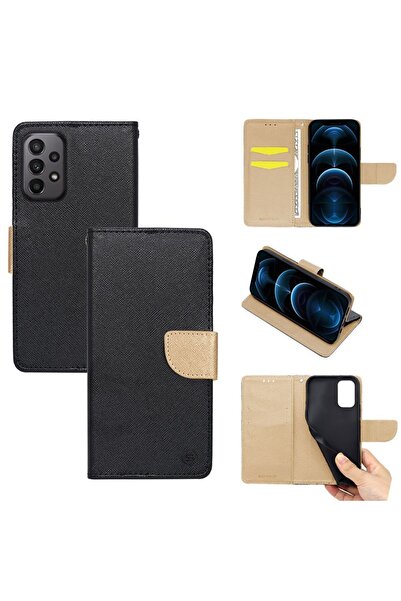 Sonique Θήκη Πορτοφόλι Trend Wallet Samsung Galaxy A23 5G / Galaxy A23 4G Μαύ...