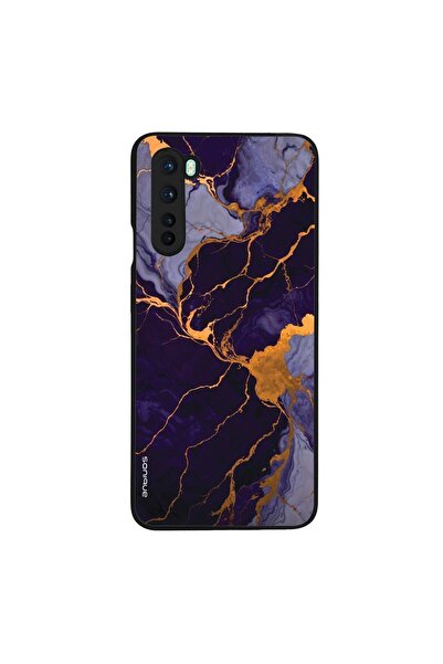 Sonique Θήκη Marble Series για OnePlus Nord Μωβ