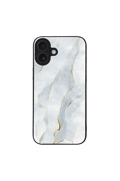 Sonique Θήκη Marble Series για Apple iPhone 16 Plus Λευκό 01