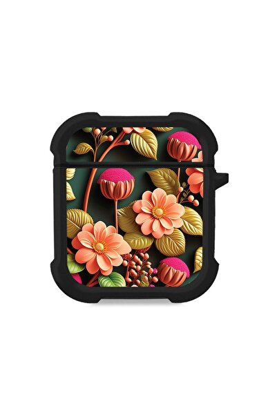 Sonique Θήκη Σιλικόνης 3D Flower Series για AirPods 1/2 Σομόν