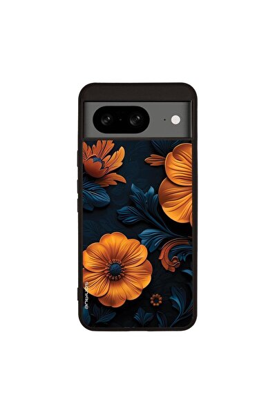 Sonique Θήκη 3D Flower Series για Google Pixel 8 5G Πορτοκαλί 01