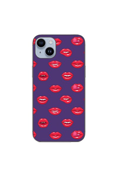 OEM Husa compatibila cu Apple iPhone 15 Plus Silicon Gel Tpu Model Buze Pattern