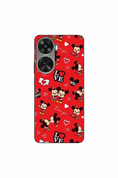 OEM Калъф за Huawei Nova 12 SE, силиконов гел TPU, с десен Мики Маус и любовн...