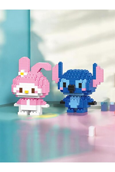 Bricks Stitch ve My Melody 2lı Set 3D yapboz puzzle Orijinal Kutu