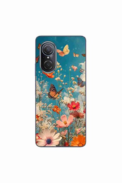 OEM Husa compatibila cu Huawei Nova 9 SE Silicon Gel Tpu Model Flori si Fluturi