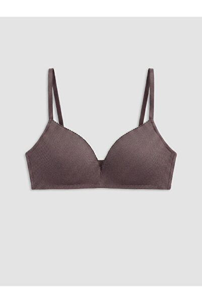 LC Waikiki Peak New Season Non-Wired Padded Ribbed Triangle Bra