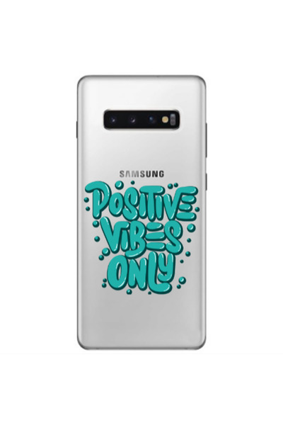 Other Samsung S10 E Positive Vibes Only Transparent Silicone TPU Θήκη