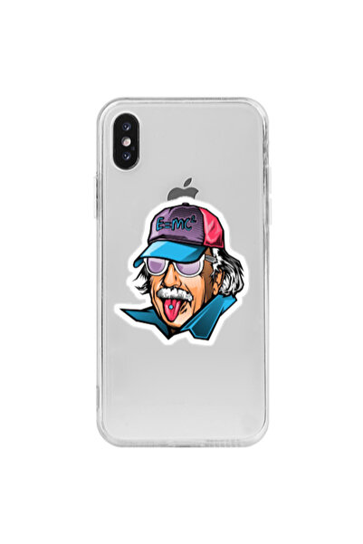 Other Apple iPhone Xs Einstein Transparent Silicone TPU Θήκη