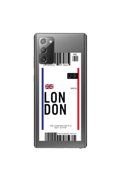 Other Samsung Note 20 London Arrival Transparent Silicone TPU Θήκη