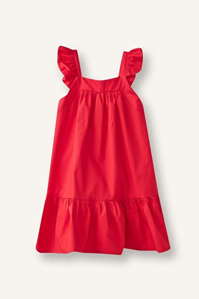 DeFacto Sleeveless Poplin Pink Dress Baby Girl I0491A526Hs