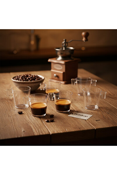 YAZICI 5-Piece Espresso Tasting Glasses 80 ml – Hard Plastic Shot Glasses, Es...