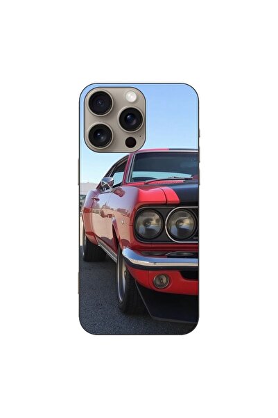 OEM Калъф, съвместим с Apple iPhone 16 Pro Max, силиконов гел TPU модел, Черв...