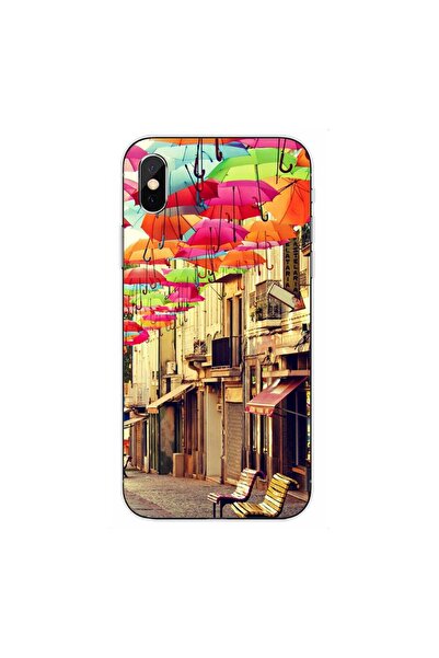 OEM Husa compatibila cu Apple iPhone XS Max Silicon Gel Tpu Model Strada Umbr...