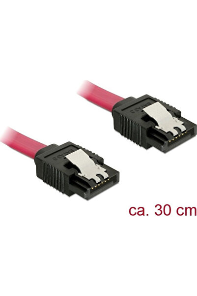 DELOCK 7-πιν SATA III - 7-πιν SATA III 30 εκ. Κόκκινο