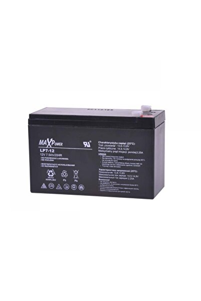 OEM 12 V 7 AH Stationary SLA MaxPower Battery BAT 0402