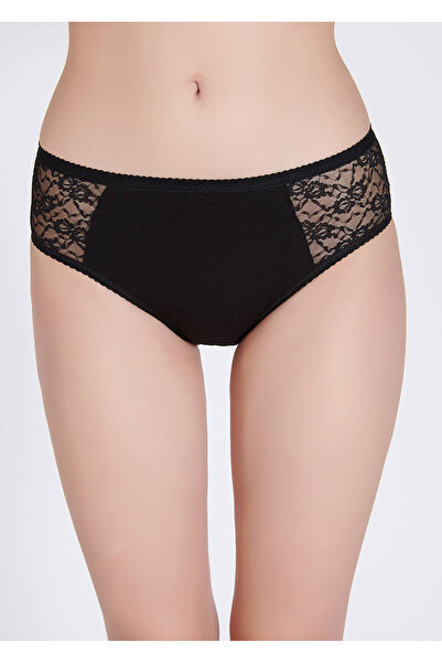 Lüks Belinay 022 Women's Panties with Tulle Floral Pattern on the Back