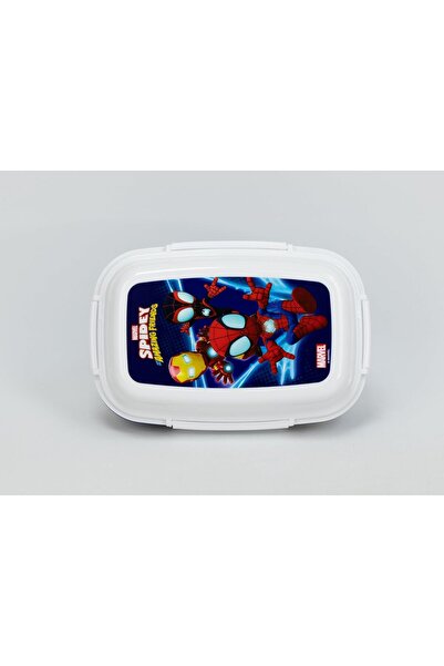Generic Sun-ce Spider-Man Lunch Box with 4 Locking Clips and 4 Trays, Multi-c...