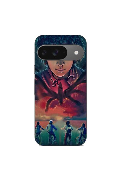 OEM Husa compatibila cu Google Pixel 9 Silicon Gel Tpu Model Stranger Things ...