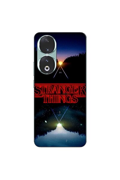 OEM Husa compatibila cu Honor 90 5G Silicon Gel Tpu Model Stranger Things Sunset