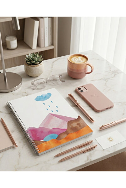 CoNotes Co Notes Watercolor Dreamspace A4 ebat tasarım defter