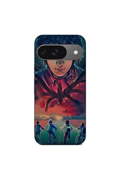 OEM Husa compatibila cu Google Pixel 9 Pro Silicon Gel Tpu Model Stranger Thi...