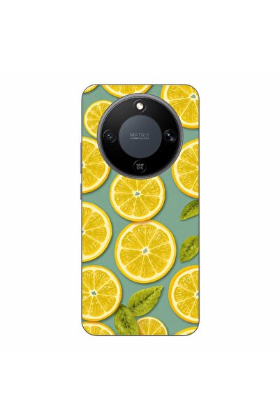 OEM Husa compatibila cu Honor Magic8 Lite Silicon Gel Tpu Model Summer Lemon ...