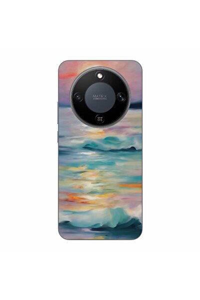 OEM Θήκη συμβατή με Honor Magic8 Lite από σιλικόνη gel TPU με σχέδιο ακουαρέλ...