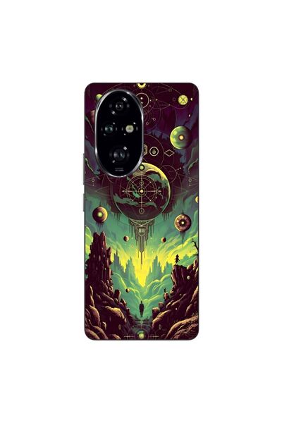 OEM Husa compatibila cu Honor 200 Pro Silicon Gel Tpu Model Mystical Planet