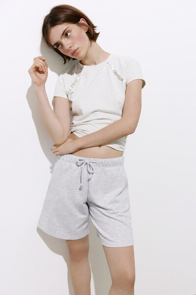 Pull & Bear Lastik belli bermuda
