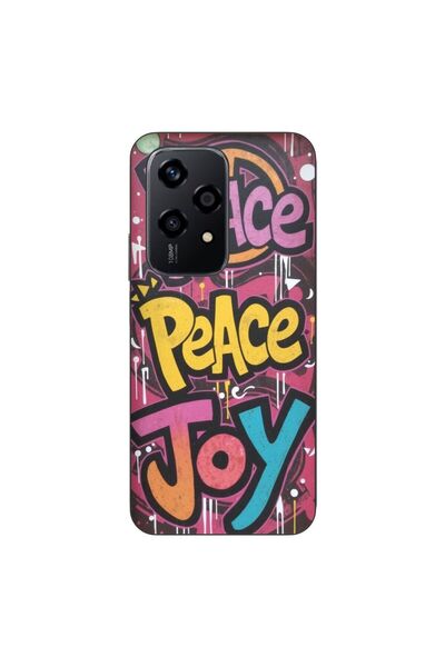 OEM Husa compatibila cu Honor 200 Lite Silicon Gel Tpu Model Peace and Joy Gr...