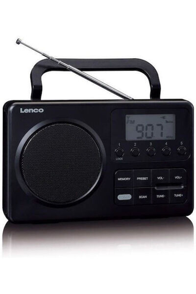 Lenco MPR-035 Φορητό Ραδιόφωνο Ηλεκτρικό / Μπαταρίας Μαύρο