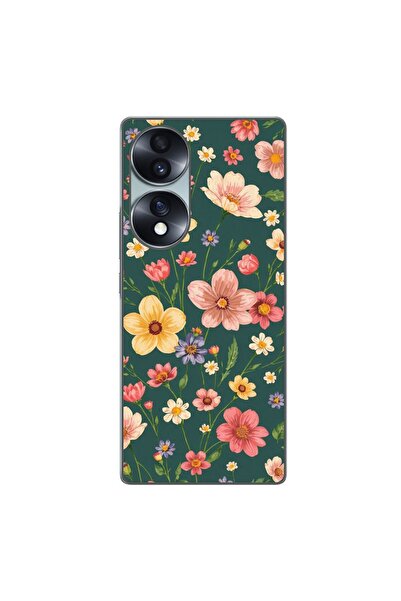 OEM Husa compatibila cu Honor 70 Silicon Gel Tpu Model Vintage Spring Flowers