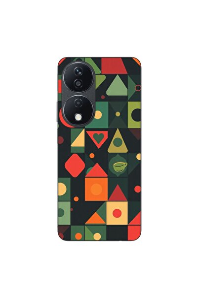 OEM Husa compatibila cu Honor X7b Silicon Gel Tpu Model Retro Shapes