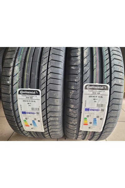 Continental 255/35R19 - 225/40R19 SportContact5 Moe SSR Set Olarak (4ADET)(RU...