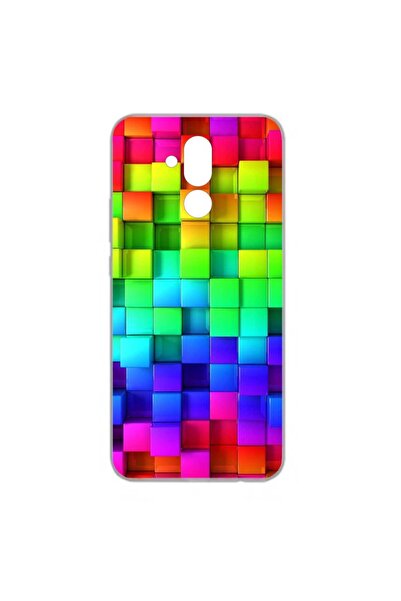 OEM Husa compatibila cu Huawei Mate 20 Lite Silicon Gel Tpu Model Colorful Cubes