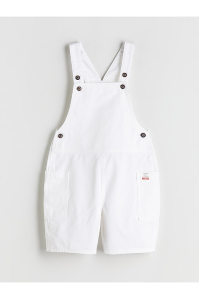 LC Waikiki Square Neck Boys' Gabardine Dungarees