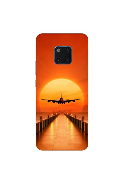 OEM Калъф, съвместим с Huawei Mate 20 Pro, силиконов гел TPU, с десен Самолет...