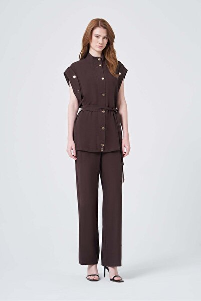 FTZ WOMEN Women's Tensel Suit Brown 31383