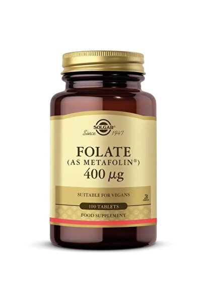 Solgar FOLATE (Metafolin) 400 MCG 100 Tablet