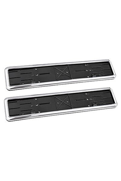 OEM Krom Çerçeveli Universal Araç Plakalık Seti (2 Adet)