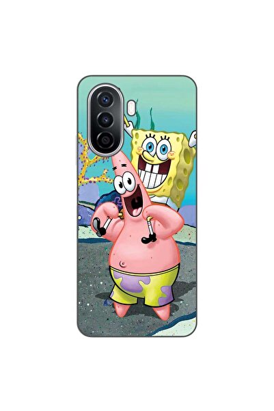OEM Husa compatibila cu Huawei Nova Y70 Silicon Gel Tpu Model Spongebob