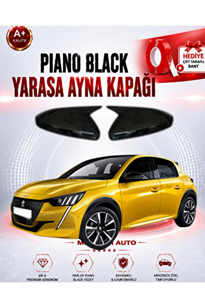 MODxAUTO PEUGEOT 208 2021+ BATMAN YARASA AYNA KAPAGI P.BLACK