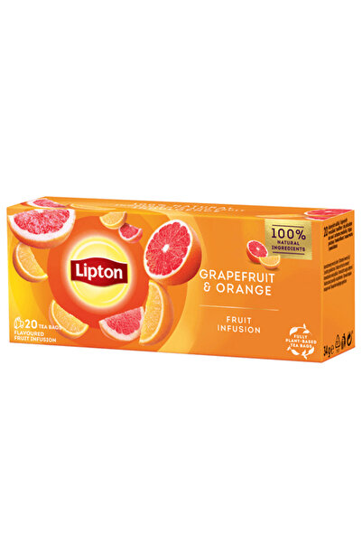 Lipton Ceai Grapefruit si Portocala, 20 plicuri/cutie