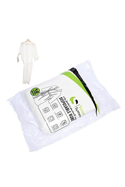 Salon System White Bathrobe Ymr22024From Salon System - 10 Pieces