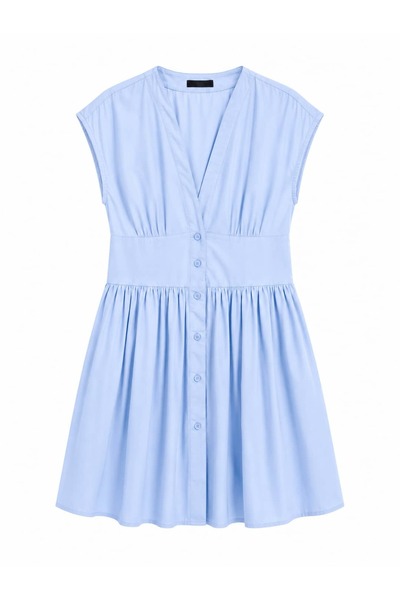 Flow Buttoned Mini Dress