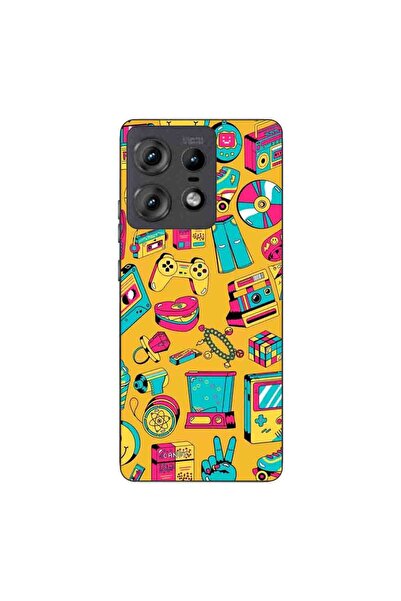 OEM Husa compatibila cu Motorola Edge 50 Pro Silicon Gel Tpu Model Pop Art Vi...