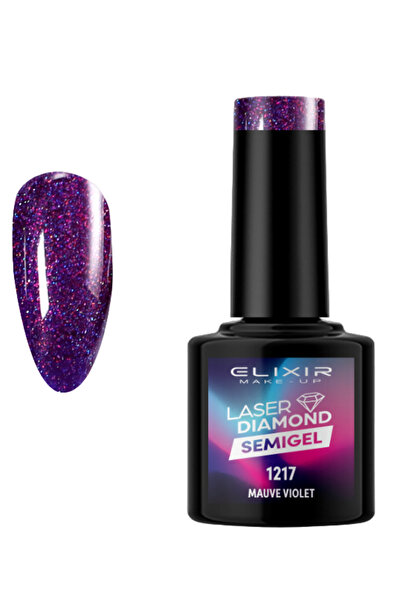 Elixir LASER DIAMOND SEMI GEL (ΗΜΙΜΟΝΙΜΟ BΕΡΝΙΚΙ) - 1217 (MAUVE VIOLET) 8ML