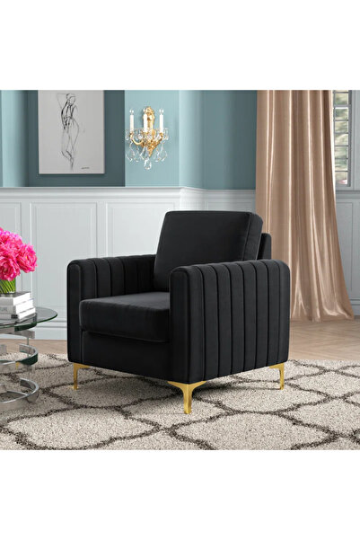homejoyz كرسي بذراعين قماش مخمل – فيلفيتو – 75×85×88 سم