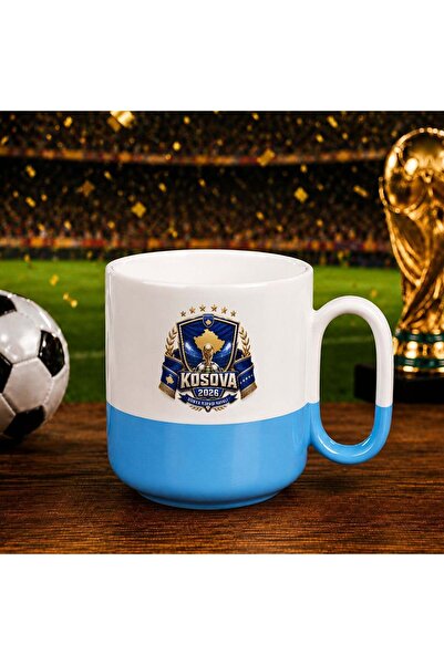 Bk Gift كأس كوزوفا الأزرق المبهج بتصميم كأس العالم لكرة القدم -3