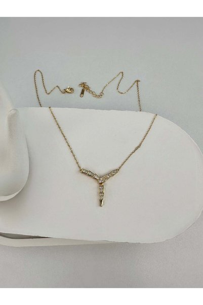 Kius Snake Pattern Gold Necklace